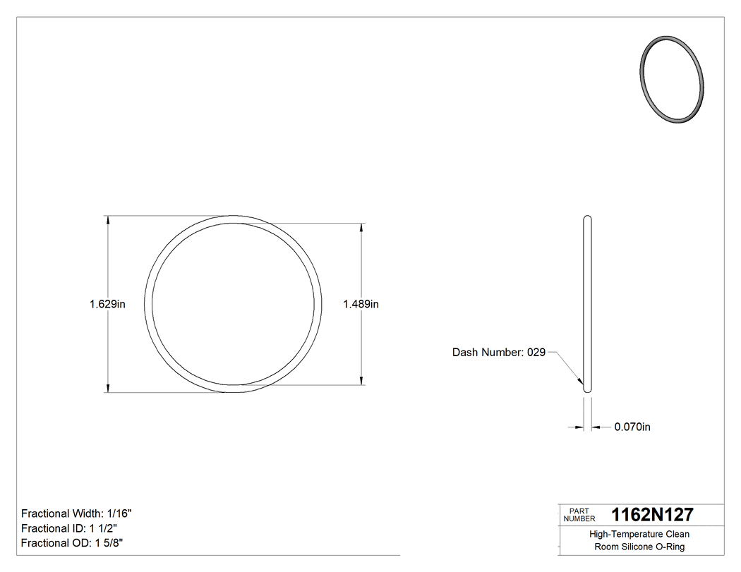 Technical drawing - 1162N127